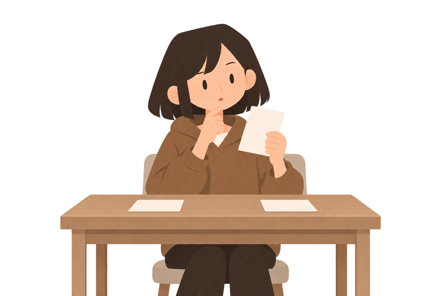女學生發現前後觀念之間少了一步